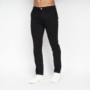 Crosshatch Mens Roysden Chinos / Black